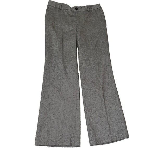 Banana Republic Pants Wide Leg Dress Slacks Martin Fit Tweed Wool Blend Women 10 - Picture 1 of 6